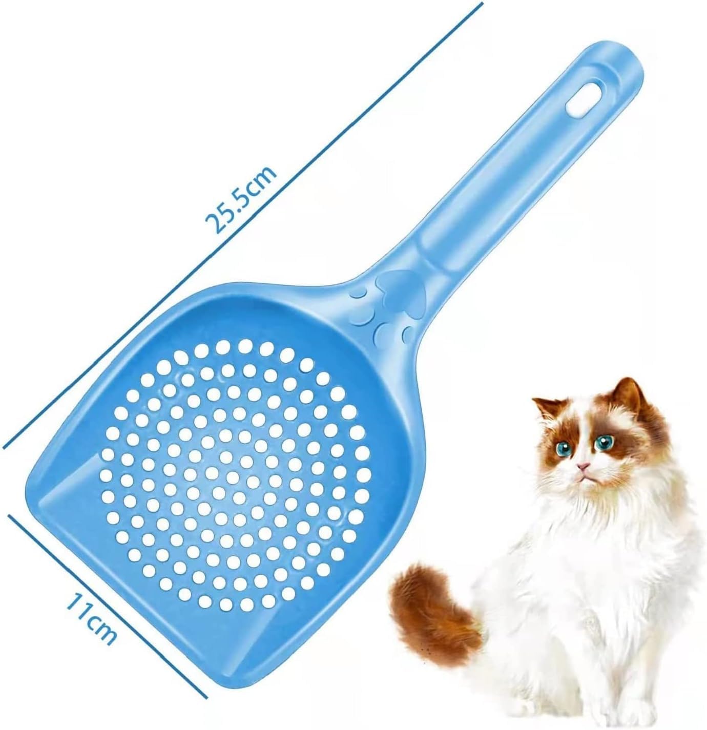Eruinfang cat litter scoop deep-shovel design for efficient clump removal