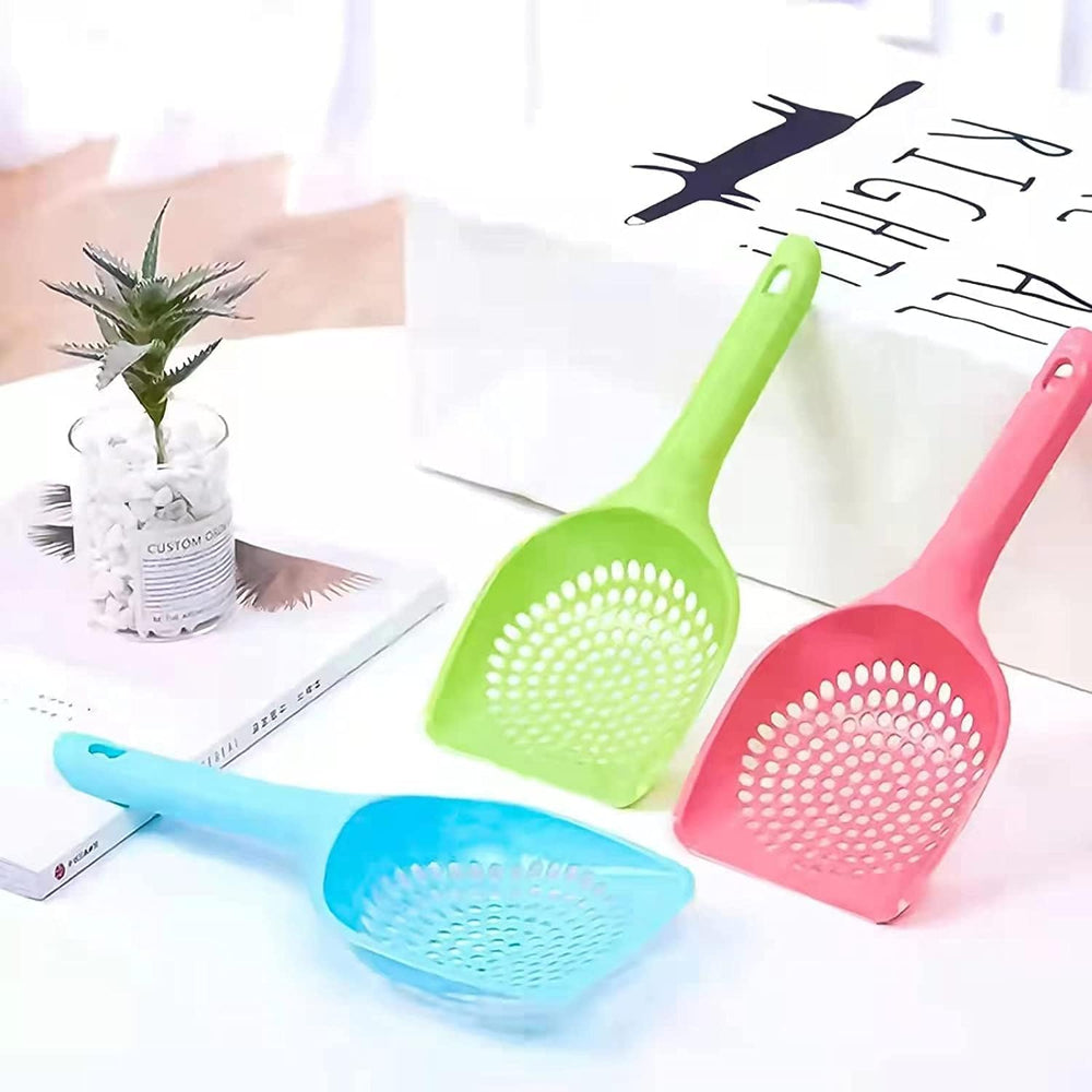 Eruinfang cat litter scoop ergonomic-handle for comfortable, hygienic cleanup