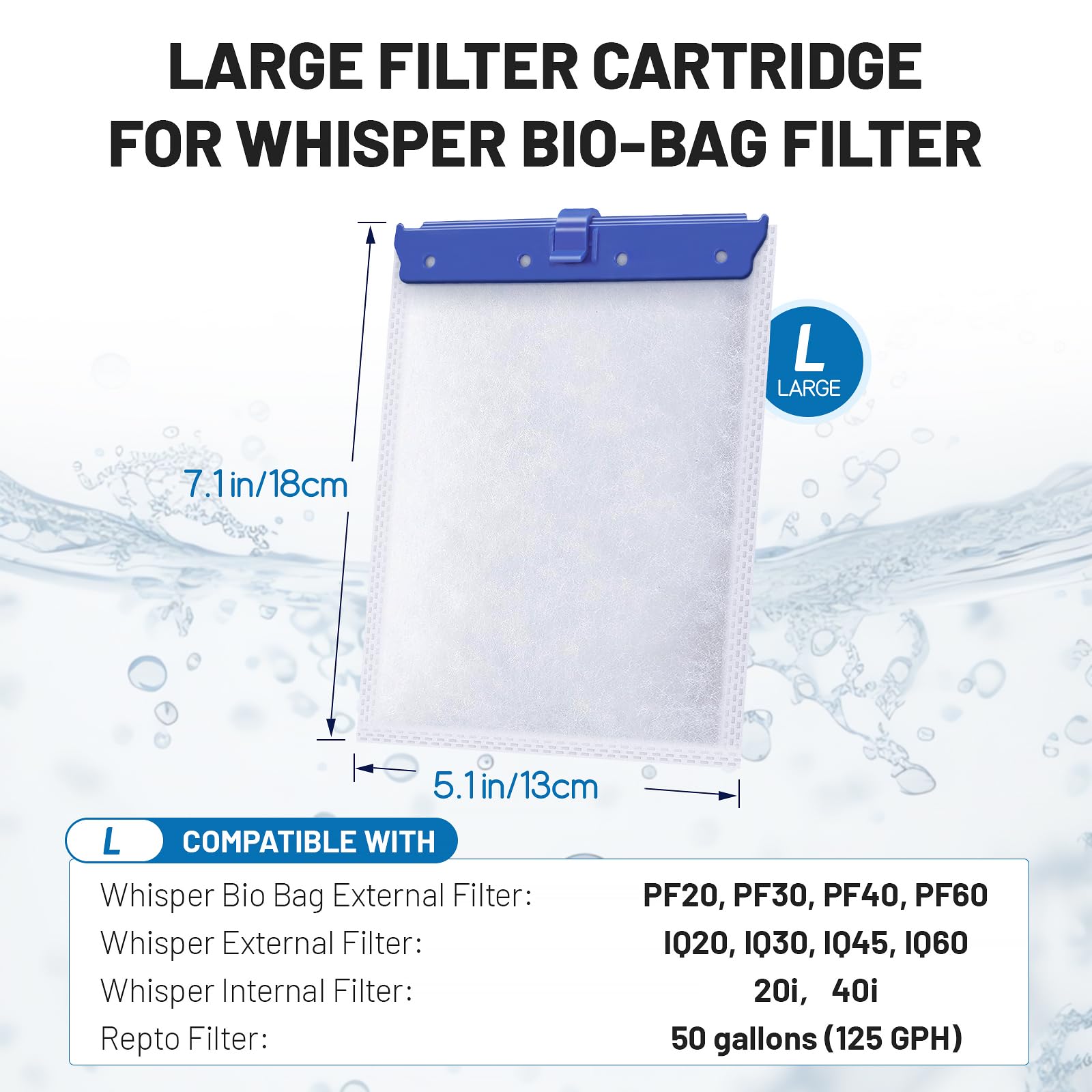 Esctabalt triple filtration media distribution ensures even cleaning.