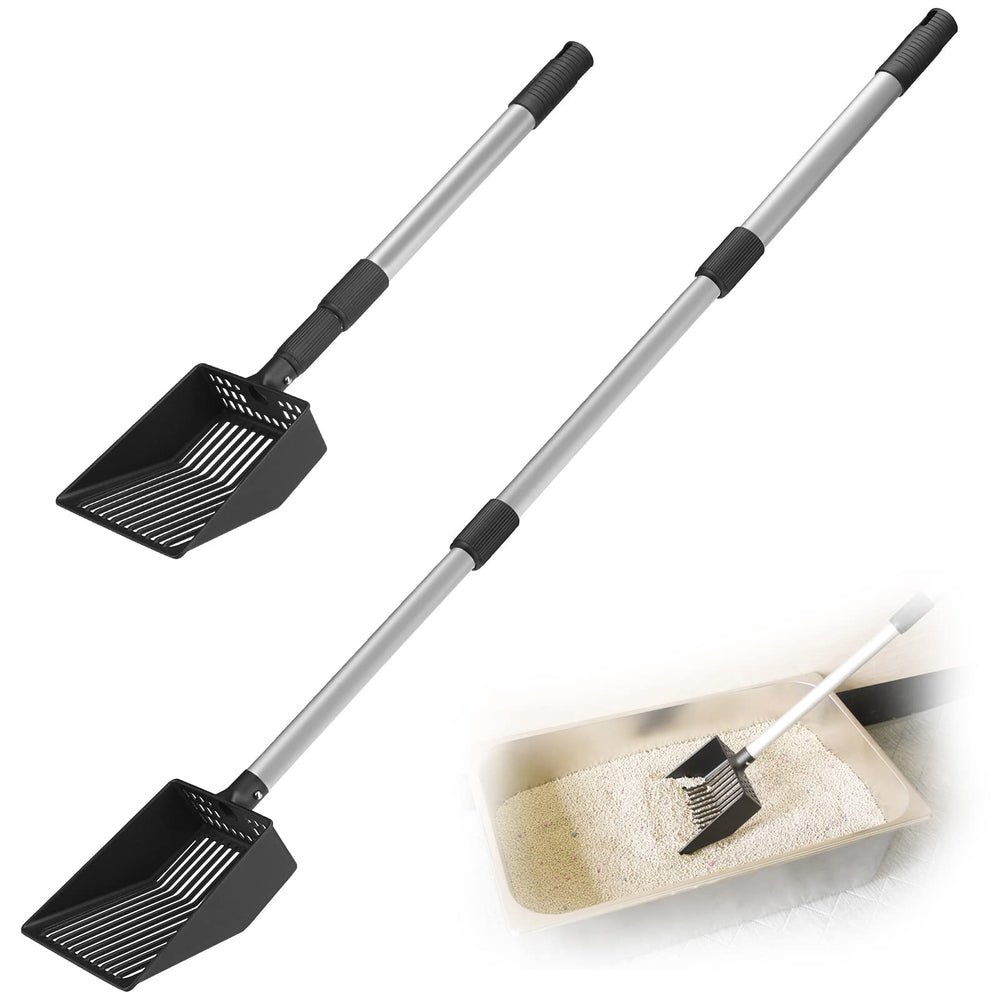 ESGPET Cat Litter Scoop extendable handle improves reach for quick cleanup.