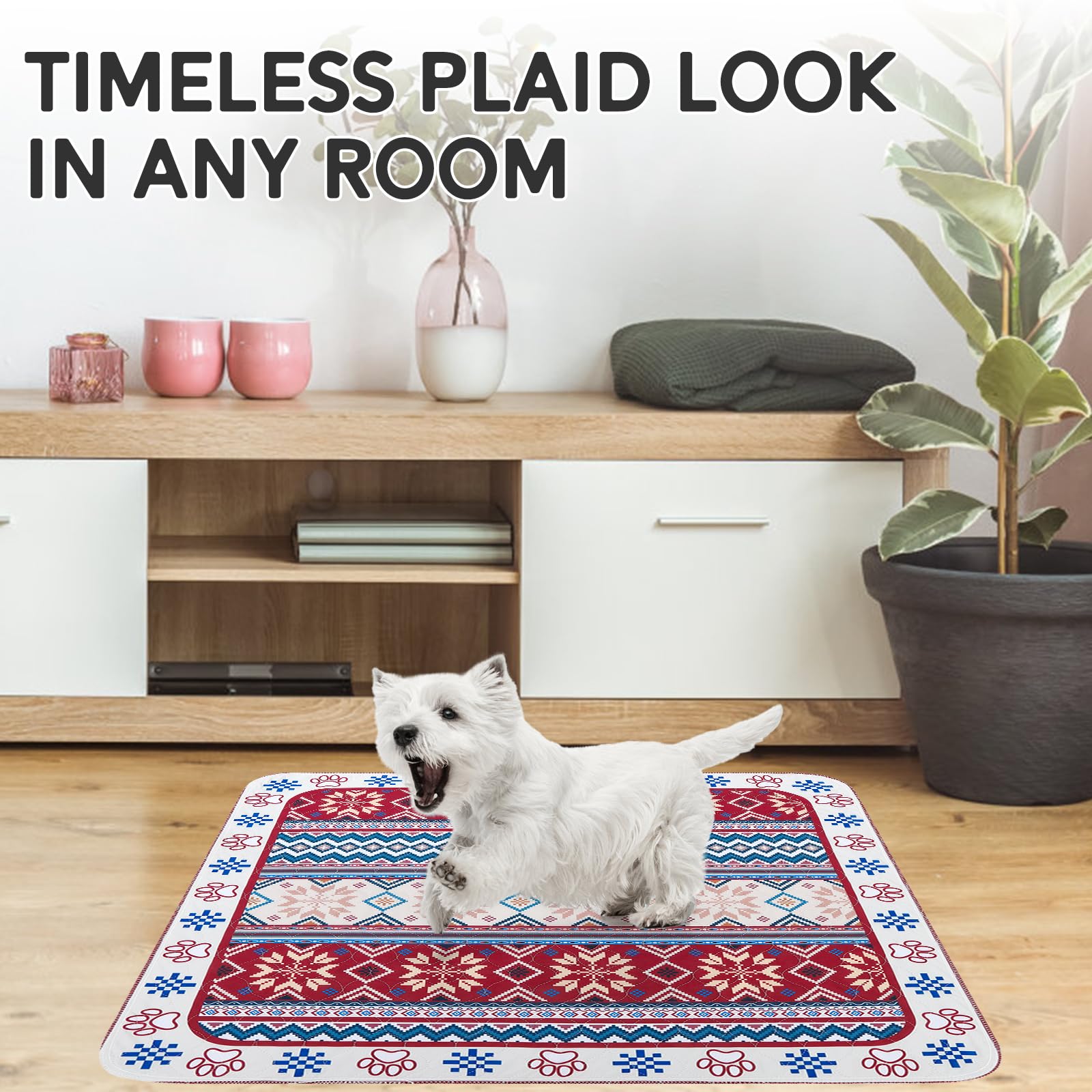 ESGPET vintage-patterned dog pad adds style to training areas