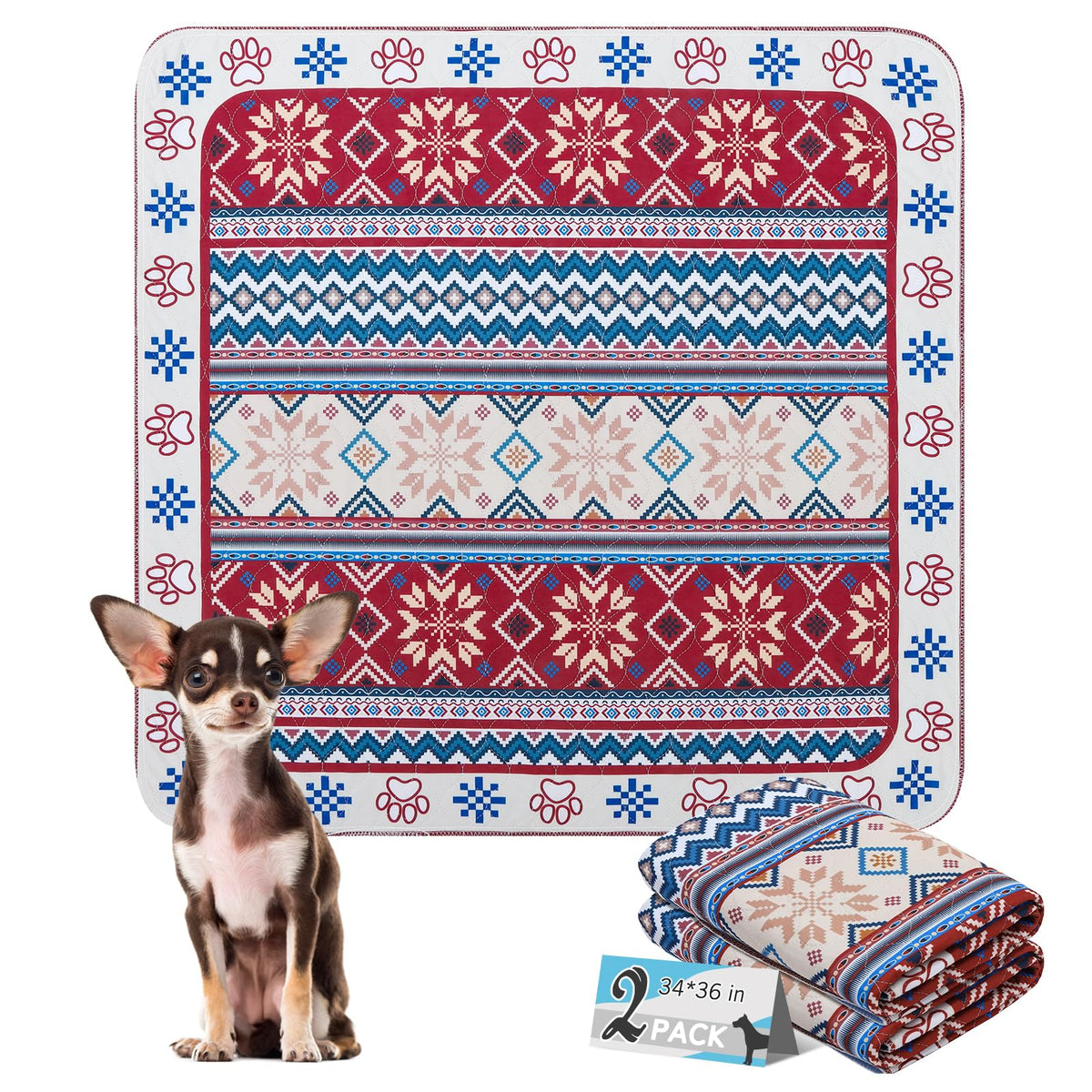 ESGPET washable pee pad 34x36 in a 2-pack for reusable training