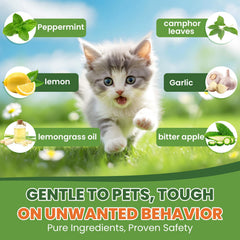 ESIXJS packaging demonstrates a ready-to-use 10-pack cat deterrent kit