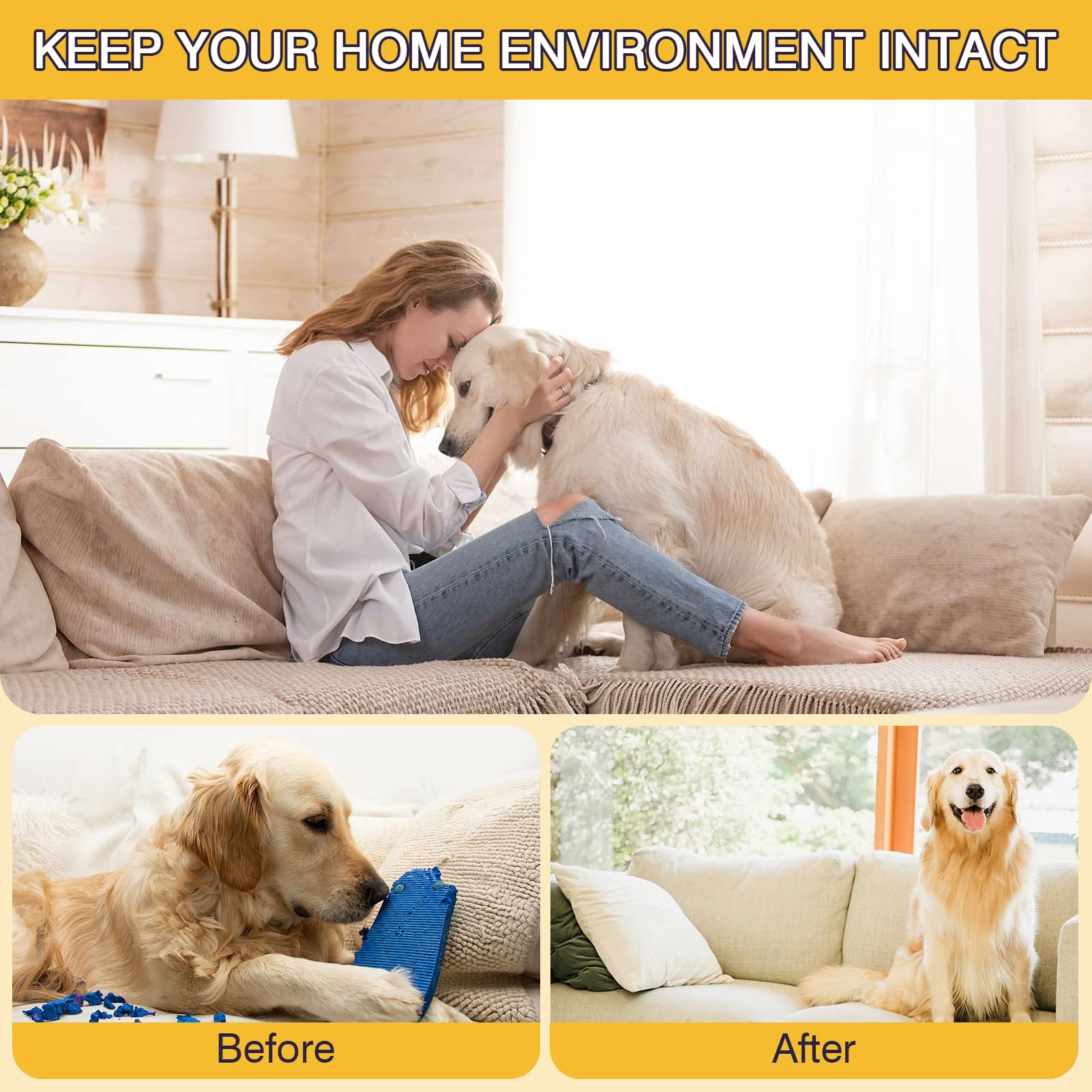 ESIXJS residue-free-12hr-barrier on furniture providing long-lasting deterrence.