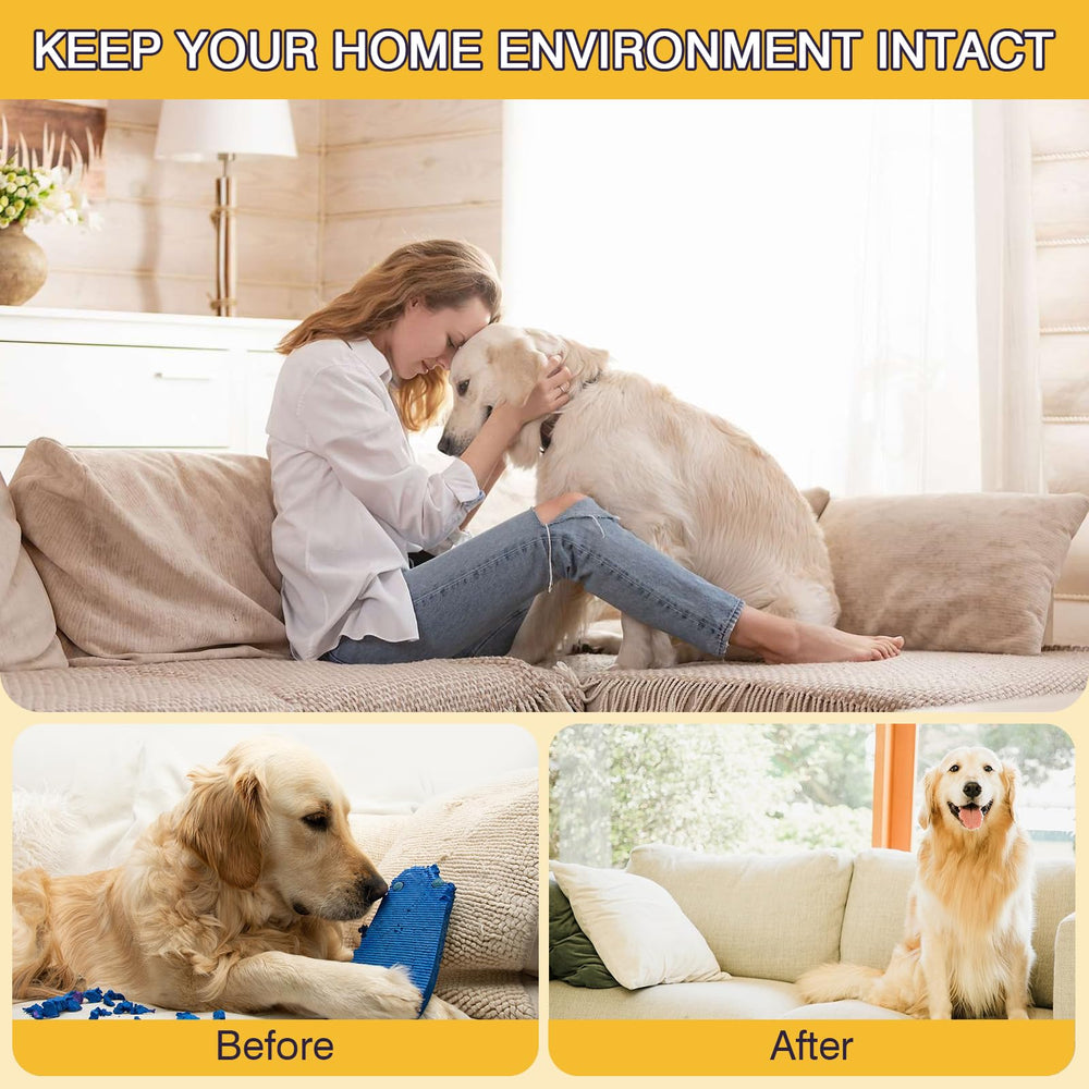 ESIXJS residue-free-12hr-barrier on furniture providing long-lasting deterrence.