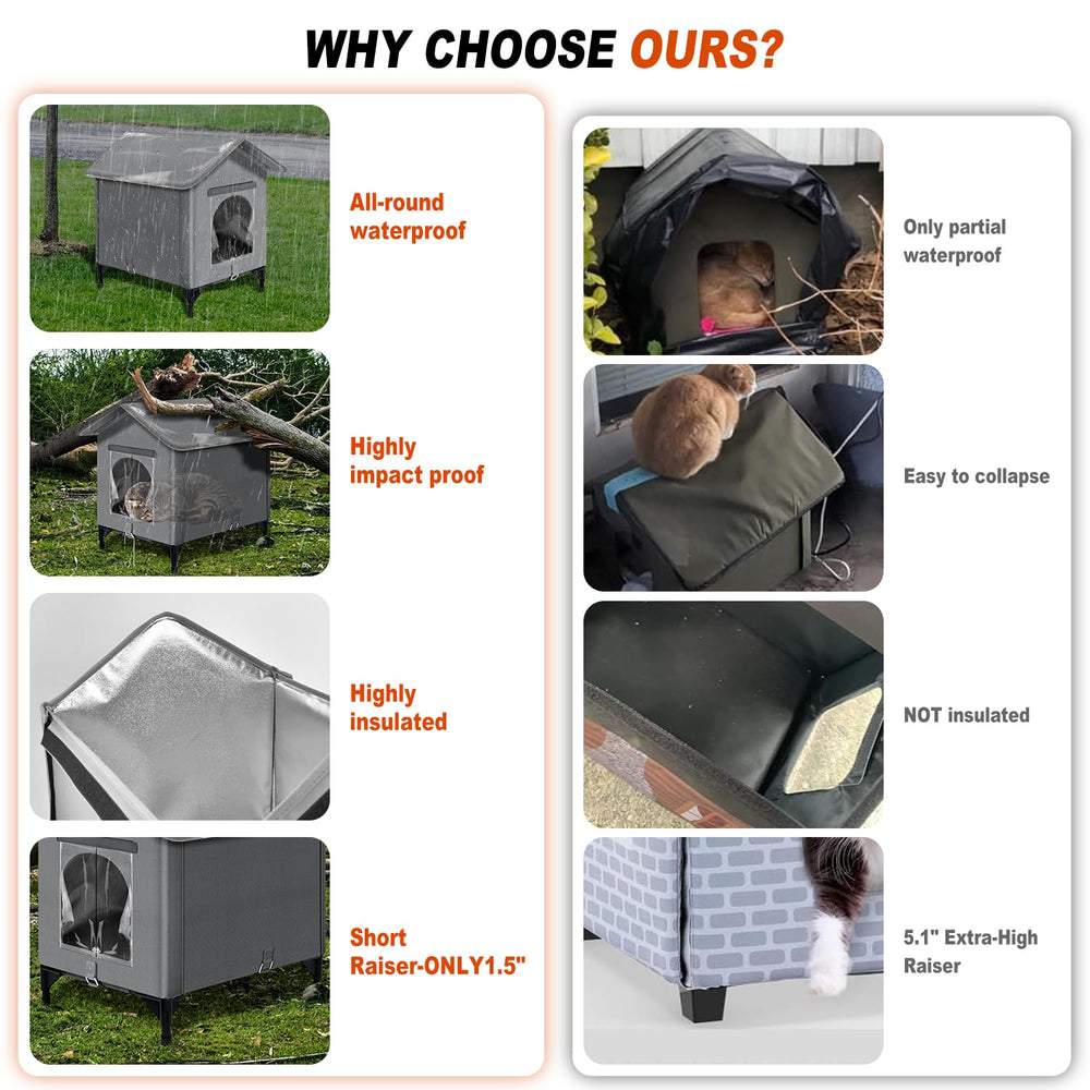 Esnendir elevated legs elevate shelter guarding against debris and moisture