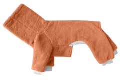 Esobo winter dog coat neck closeup highlights snug collar for neck protection.