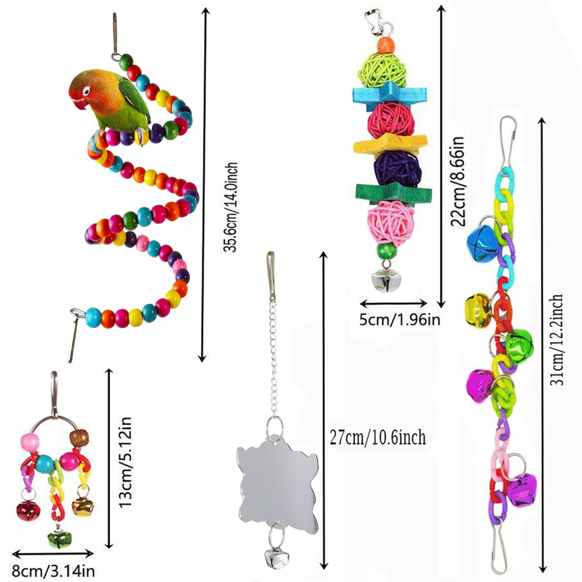 ESRISE parrot toys bird swing offers resting and gentle exercise.