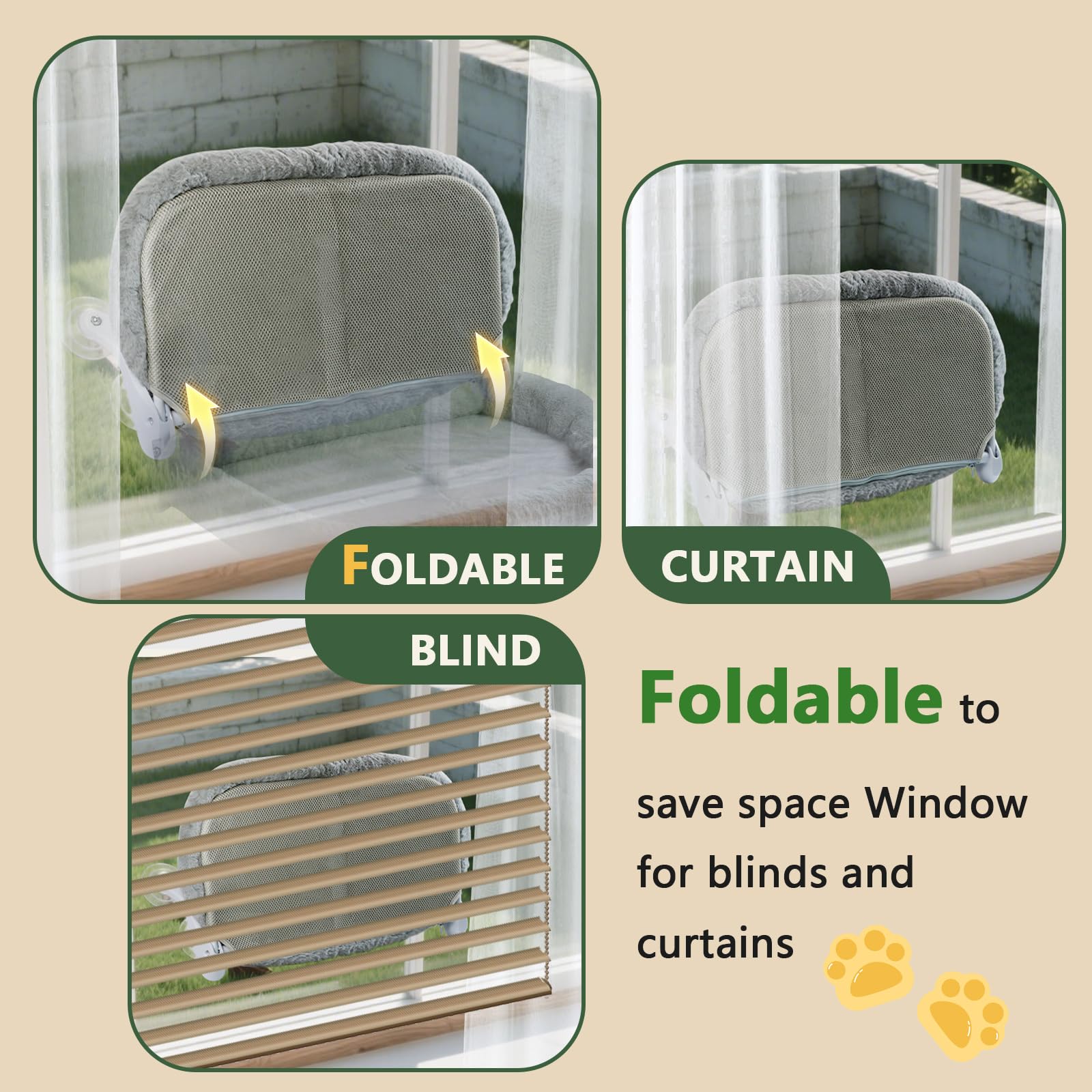 Essovee cat window perch grey finish complements modern interiors.