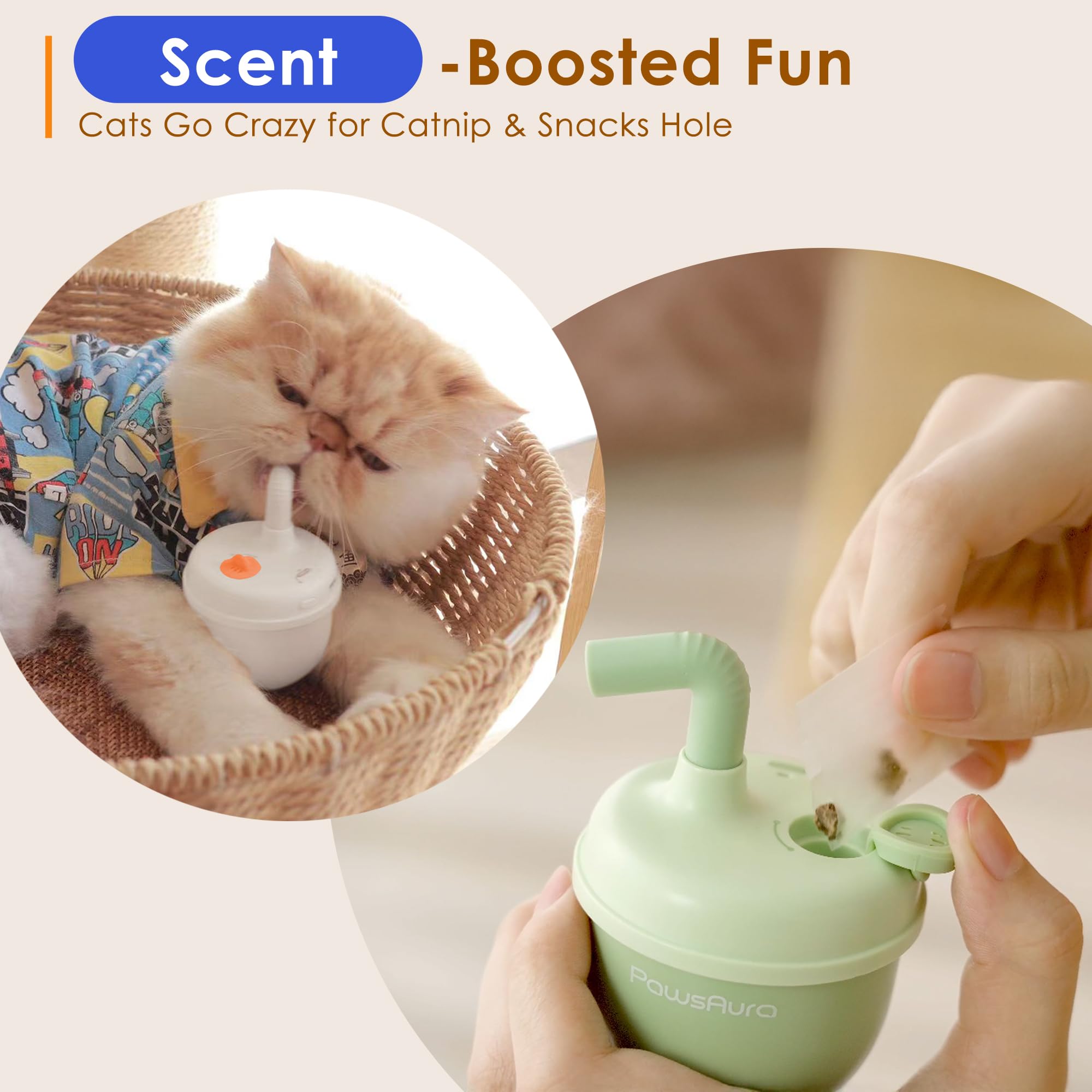 estbicn included catnip packet invites scent-driven play and longer engagement.