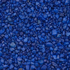 Estes Spectrastone blue aquarium gravel in a bag, providing a vibrant, pH-stable substrate for freshwater tanks.