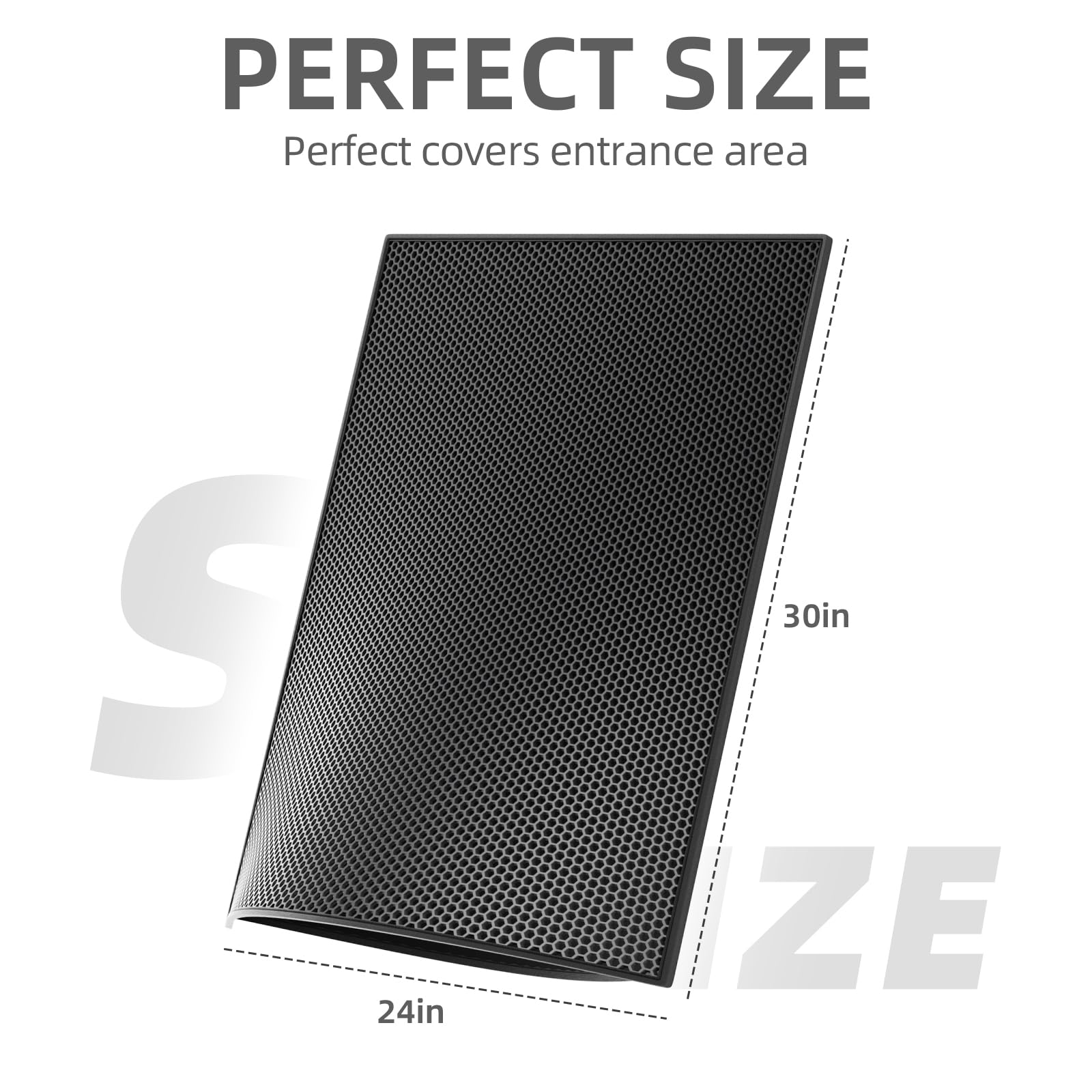 ESTHELLO cat litter mat bottom layer catches trapped litter for easy disposal