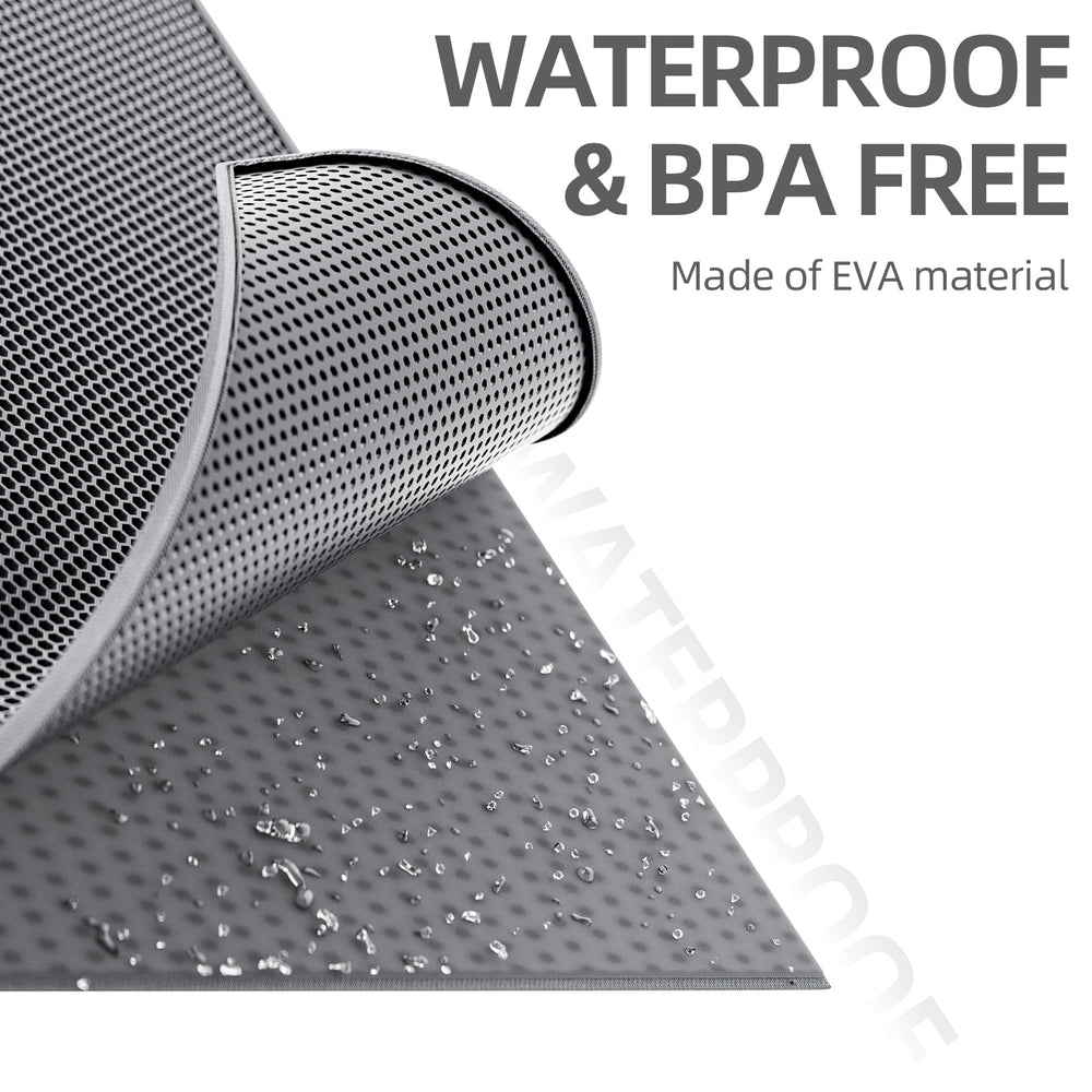 ESTHELLO Cat Litter Mat envelope-cleaning design speeds quick wipe-down or dumping