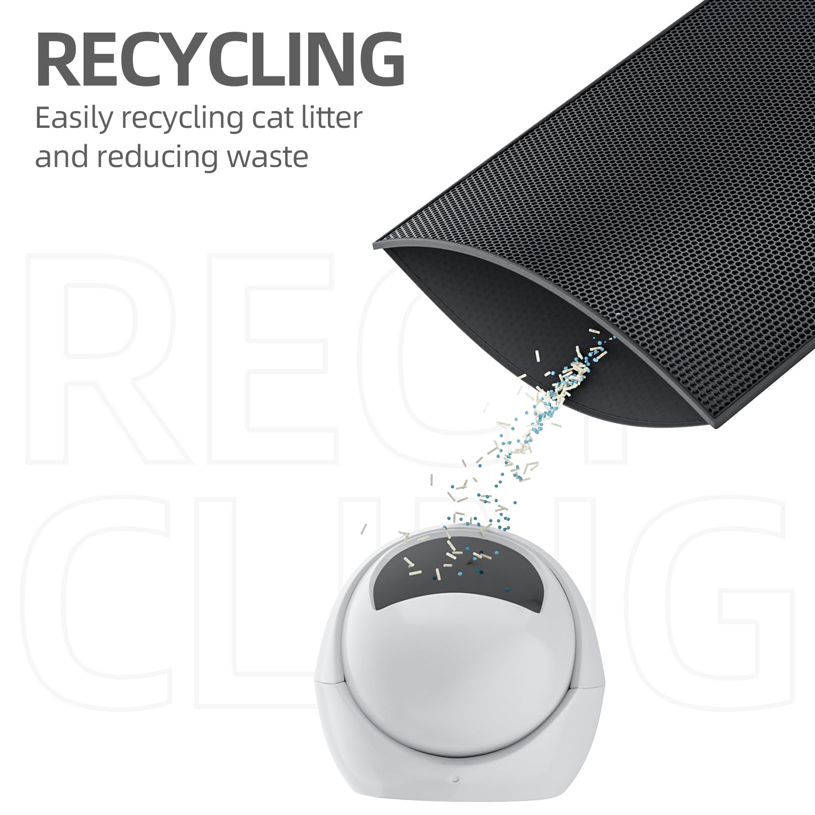 ESTHELLO easy-clean envelope design simplifies dumping litter and wiping