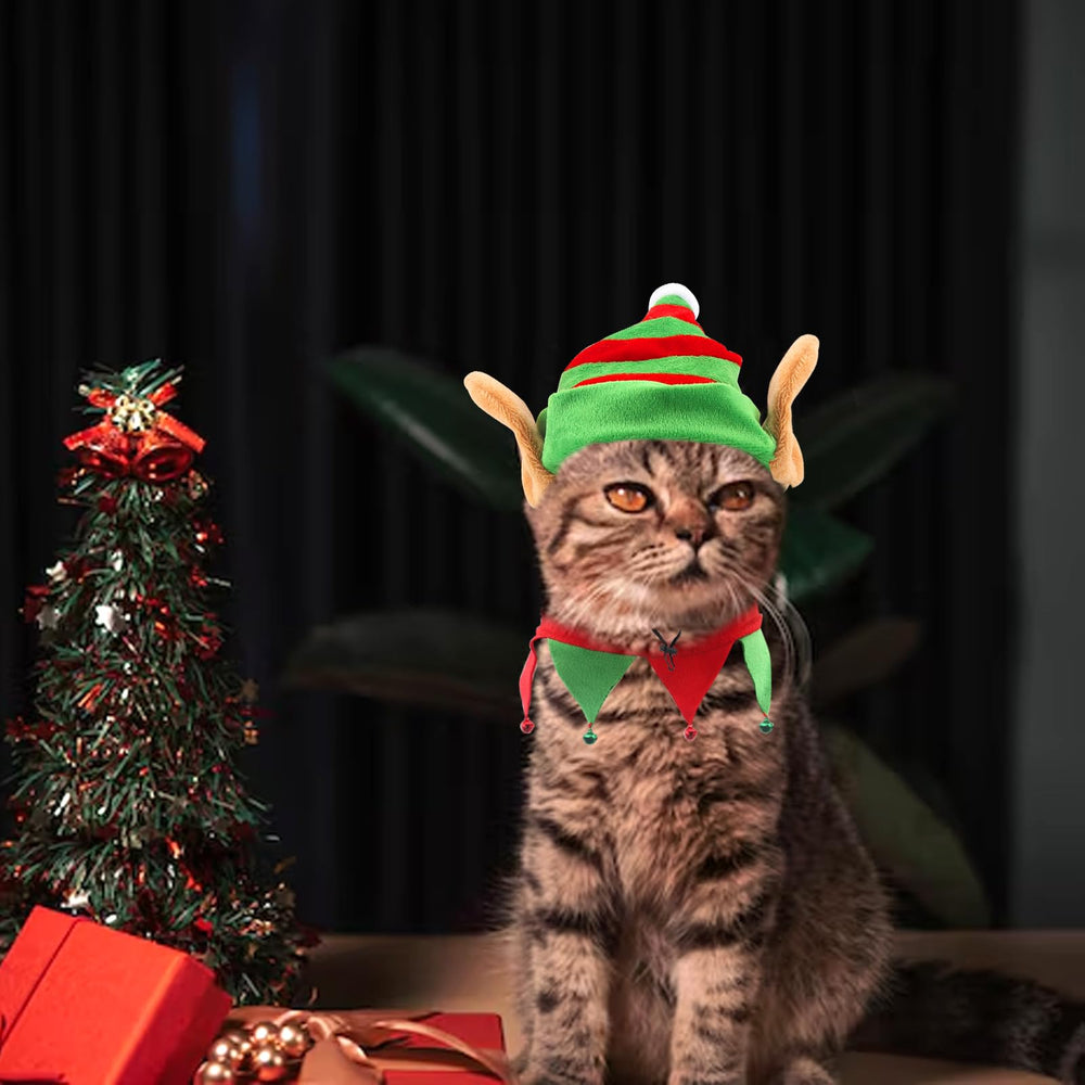 Estivaux Pet Elf Costume package includes accessory set for Xmas cosplay.
