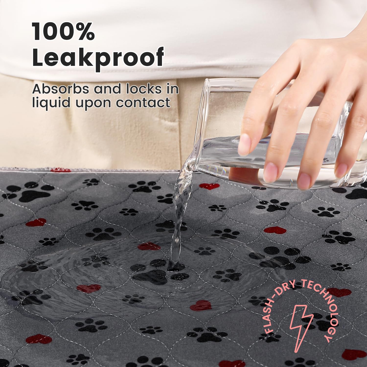 ESWIN anti-slip bottom keeps pads in place on various floor types.