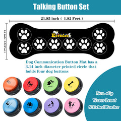 ESYELEC dog button mat provides stable placement during training