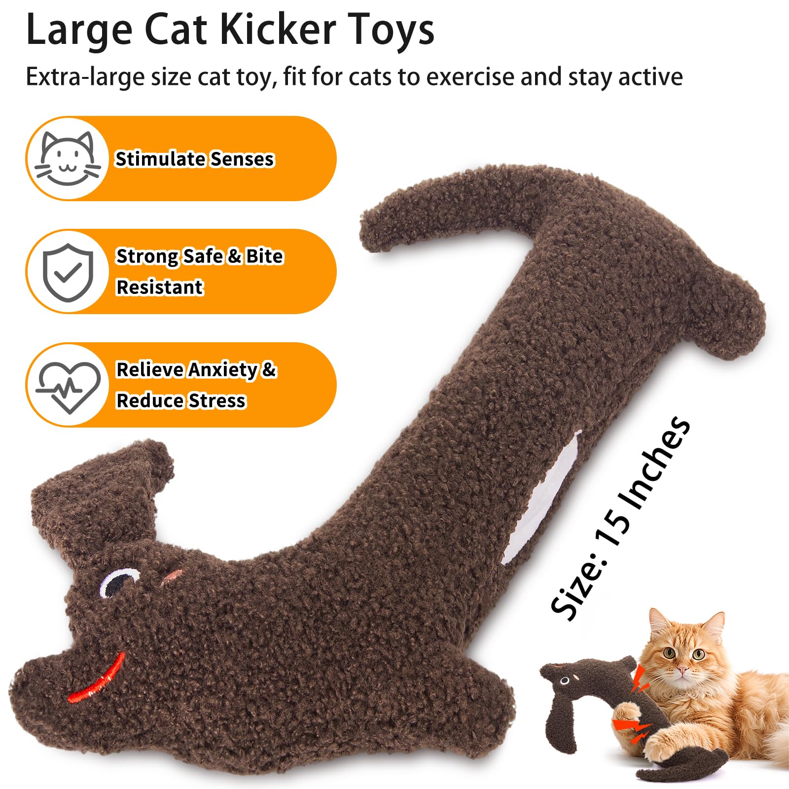 ETEKYER catnip toy with crinkle sound for engaging play.