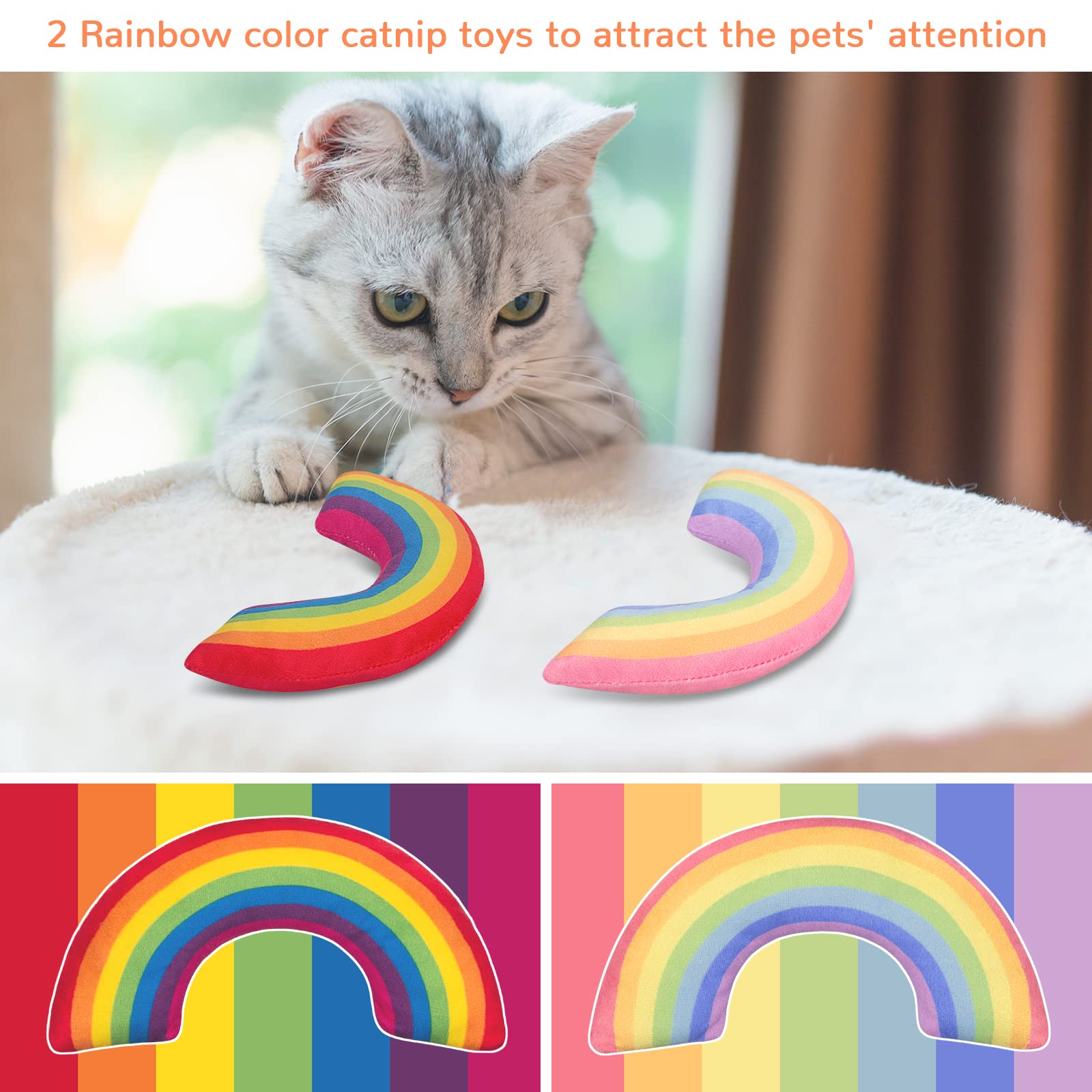 ETEKYER catnip toy gift-pack ideal for cat birthdays and holidays