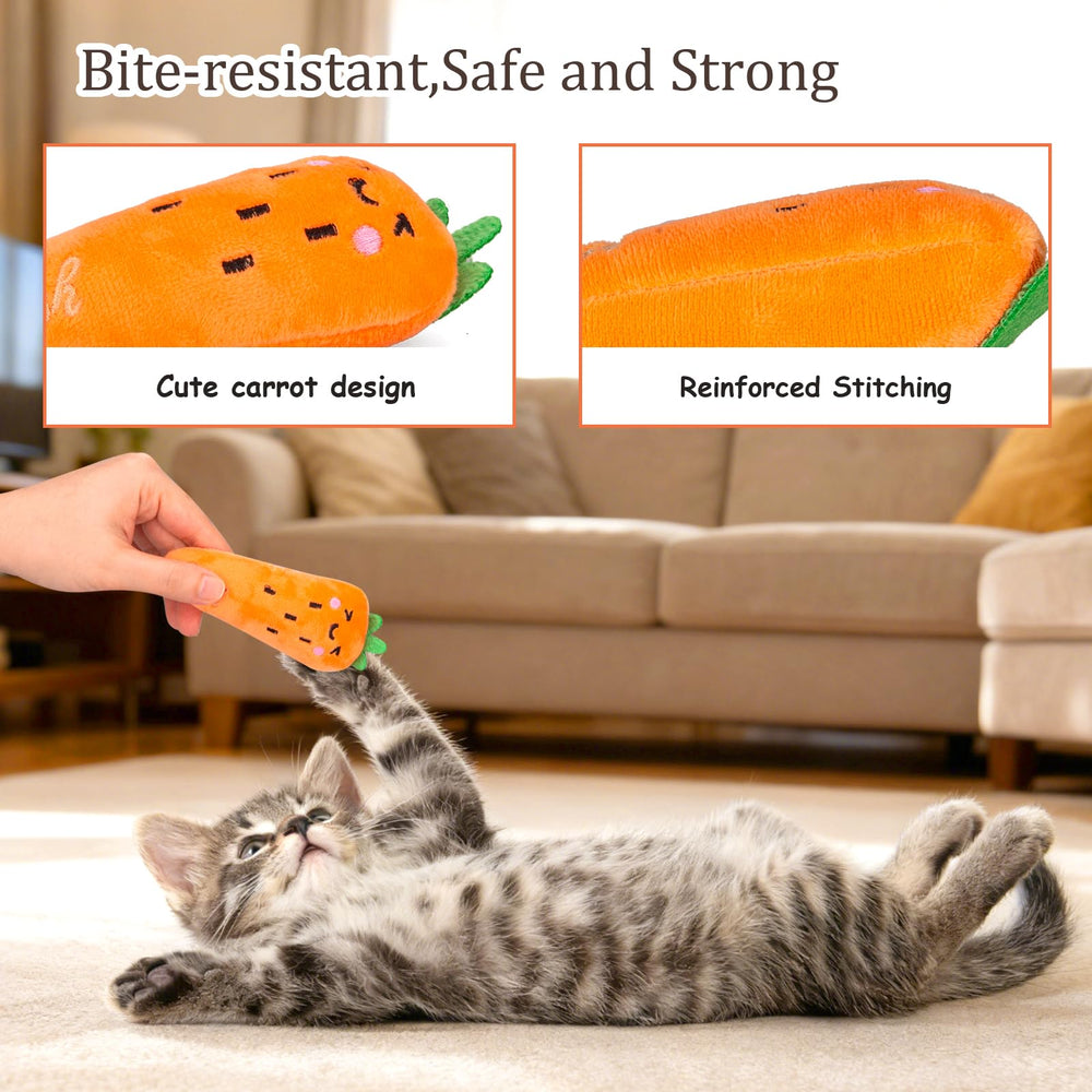 ETEKYER catnip vegetable toy chili vivid design boosts visual interest and nibbling