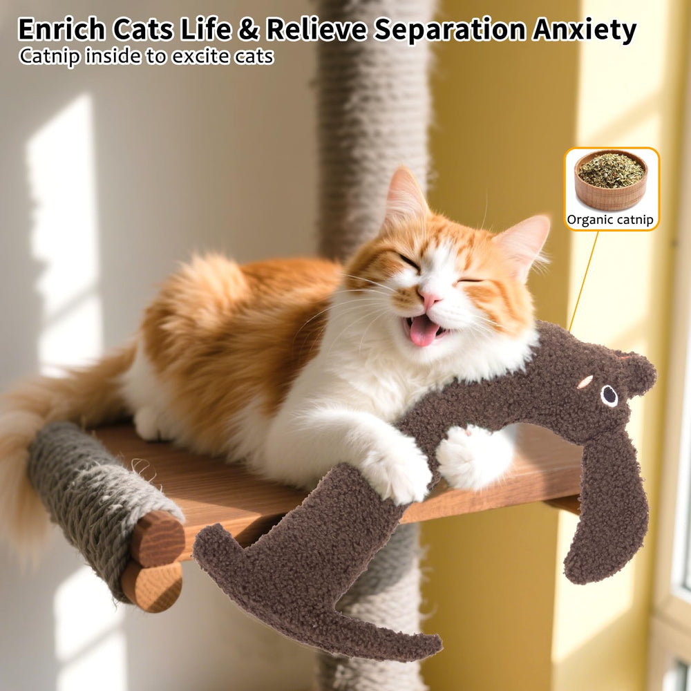 ETEKYER kitten kicker toy fits between paws for energetic sessions.
