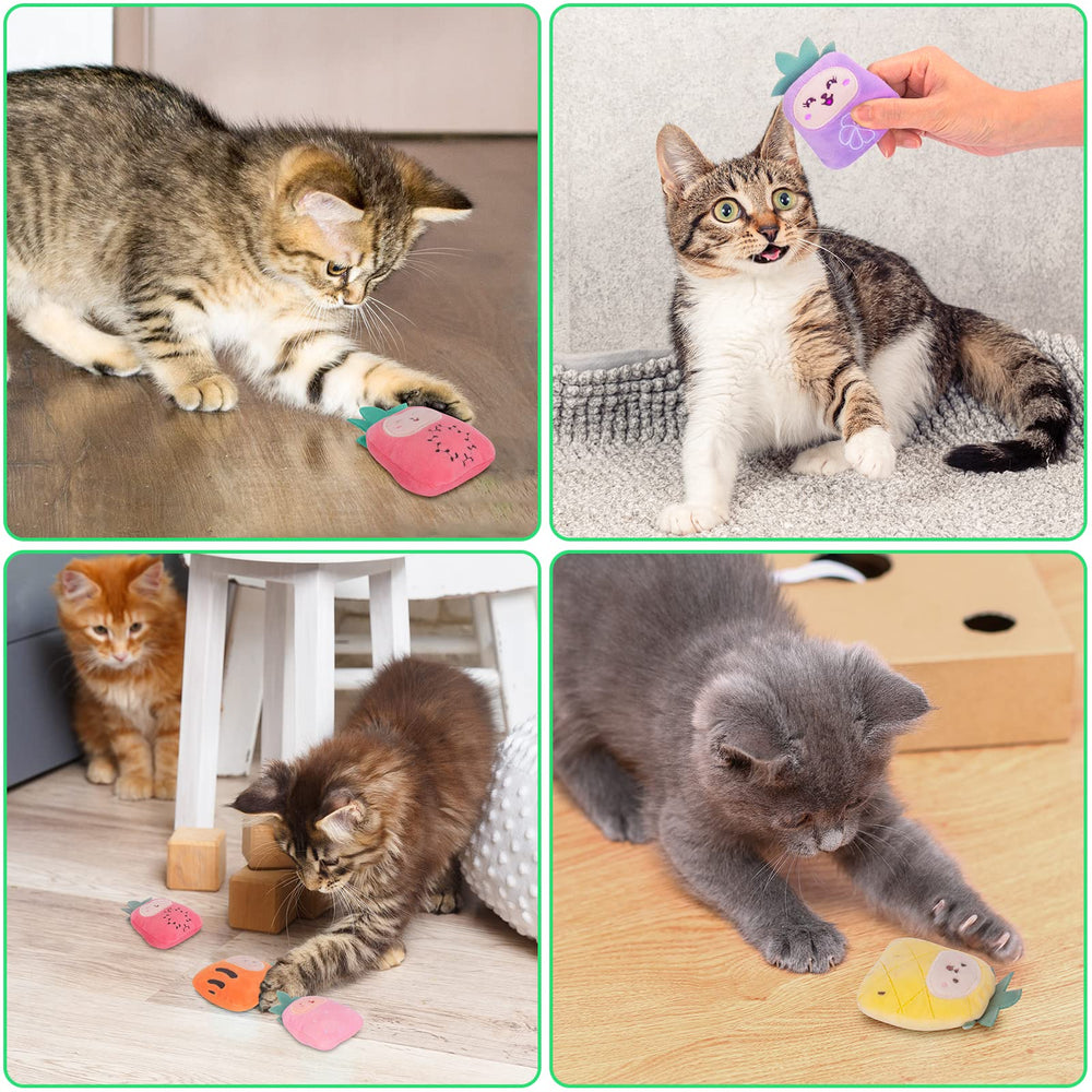 ETEKYER teeth-engaging catnip toy for play may support dental activity