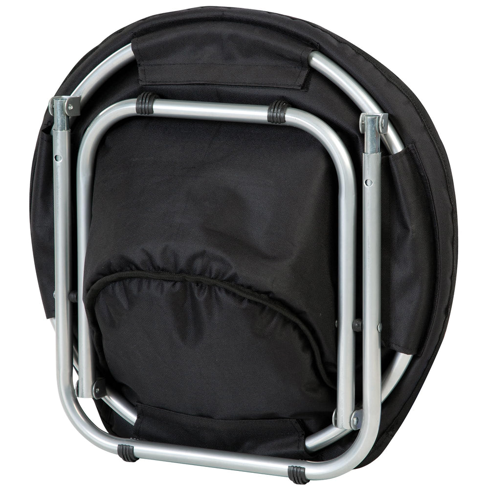 Etna folding pet cozy chair fold-out setup enables quick placement anywhere.