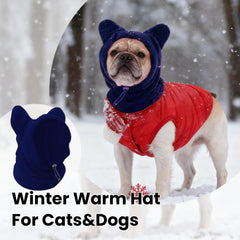 ETOFIXEE dog snood close-up shows ear protection and soft fleece.