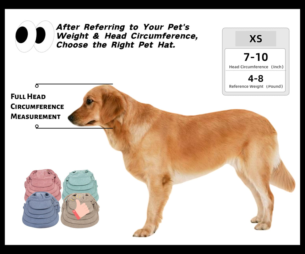 ETOFIXEE pink ear-holes cap on a pet in outdoor setting for versatility