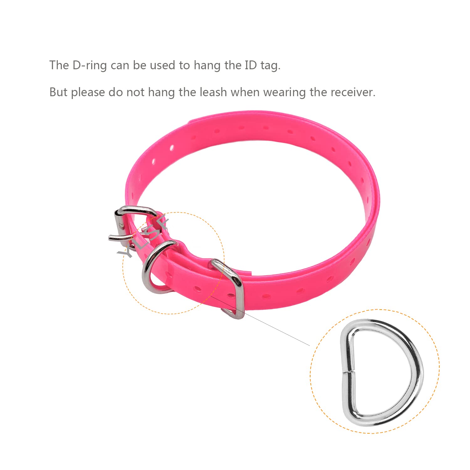ETPET collar strap-34-hole-adjustment: precise fit with easy sizing.