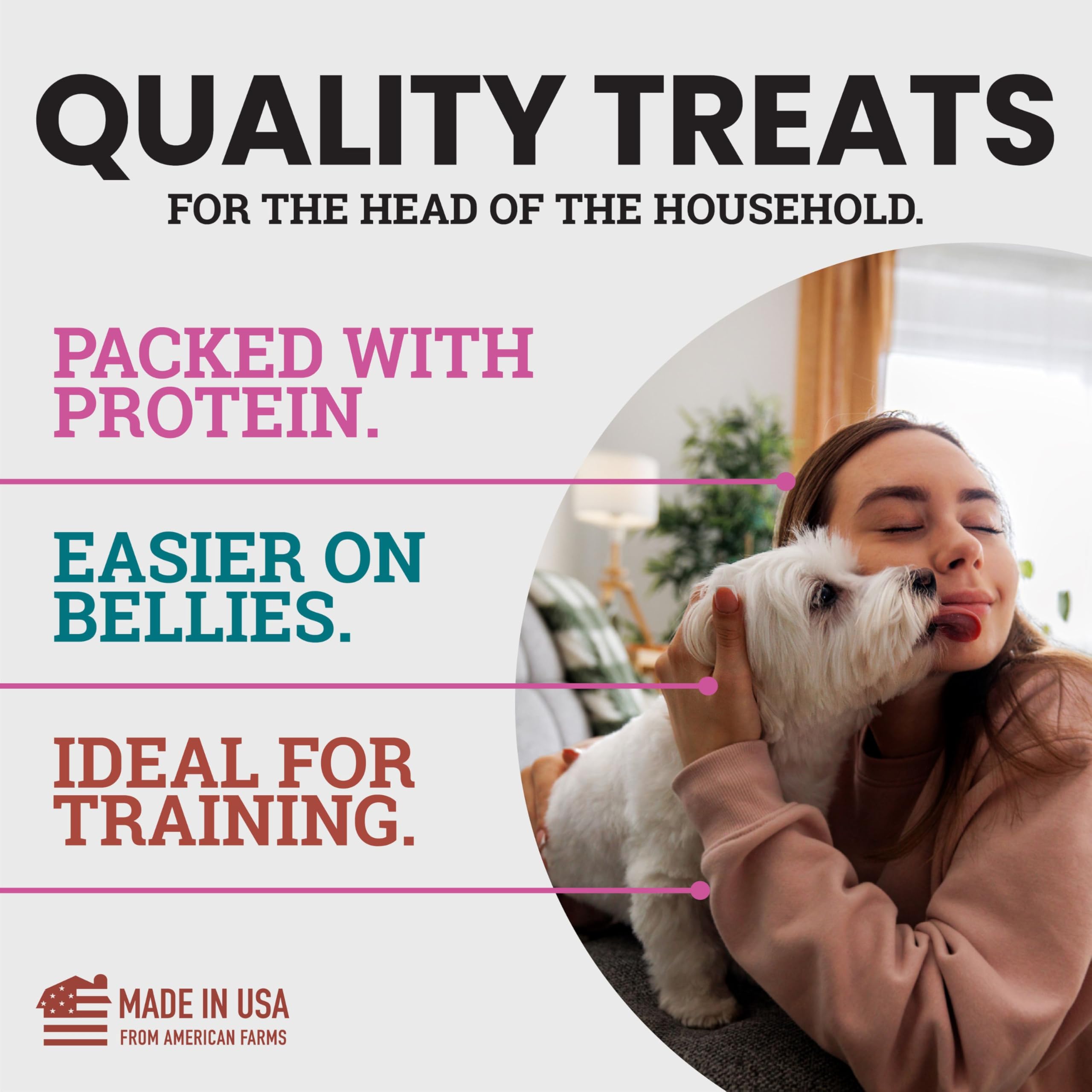 Etta Says Eat Simple 3-pack bag image, convenient USA-made dog treats.