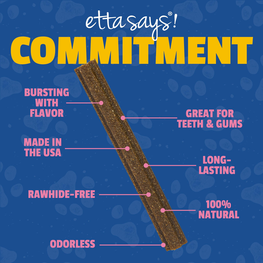 Individually wrapped sticks keep Flavor Fusion chews fresh for dogs.