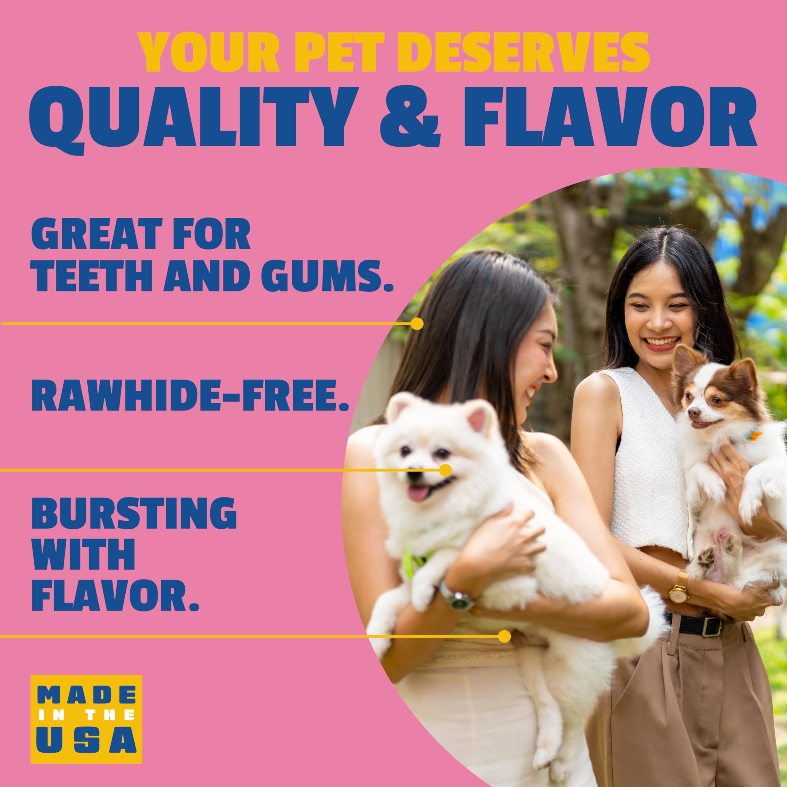 Flavor Fusion chews by Etta Says are made in the USA with ingredients from American farms.