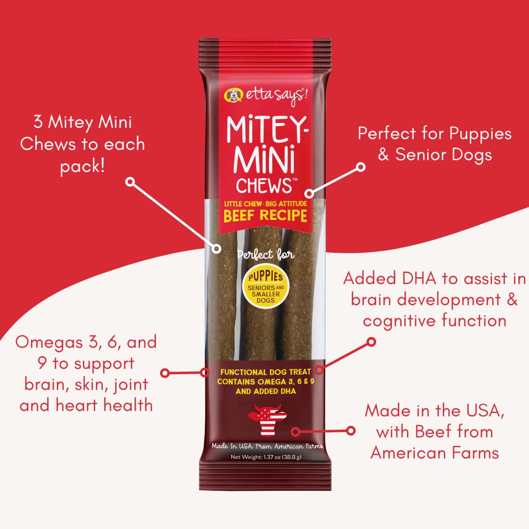 etta says! Mitey Mini Chews odor-free formula keeps home smelling fresh