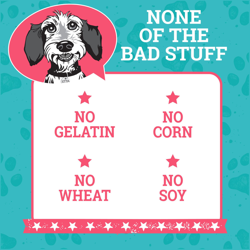 etta says! Training Treats dog training session image suggests positive reinforcement and motivation.