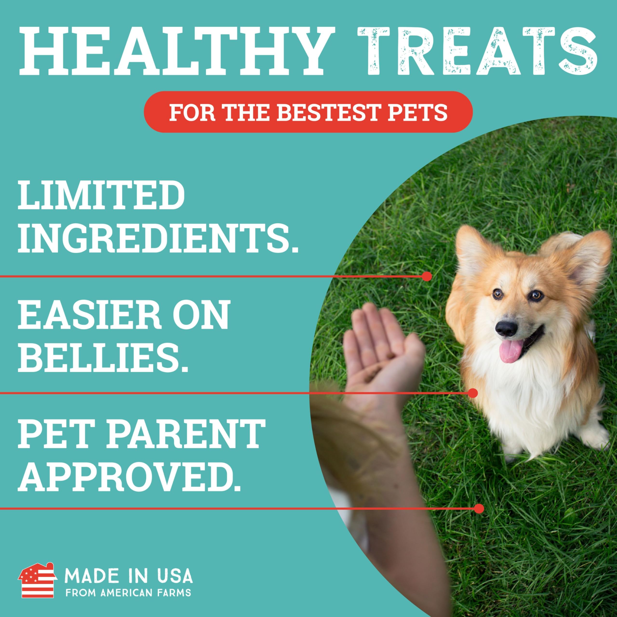 Etta Says Training Treats limited-ingredients formula gentle on sensitive stomachs
