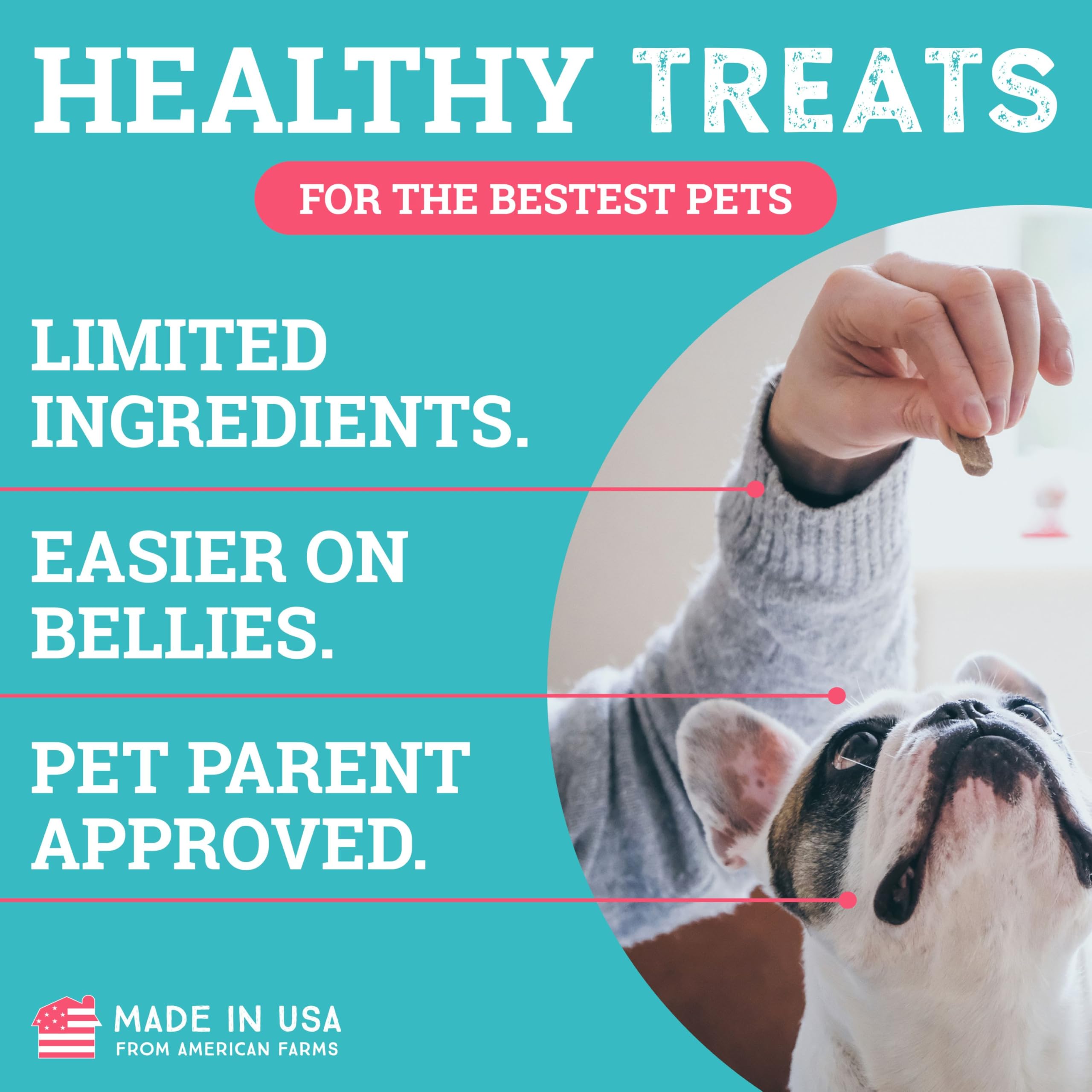etta says! Training Treats made-in-USA label reinforces quality and American sourcing.