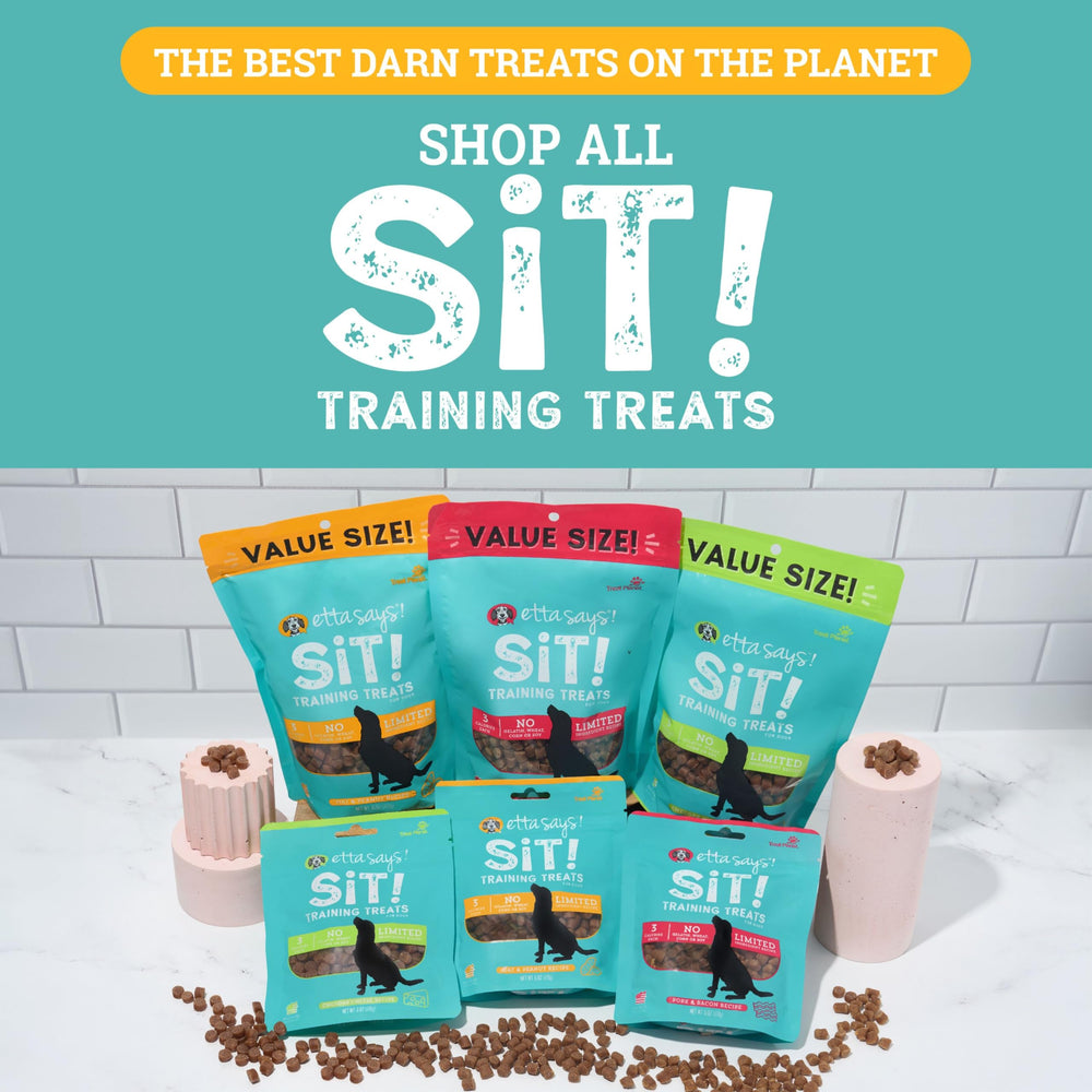 etta says! 16 oz bag of Training Treats for home use during training.