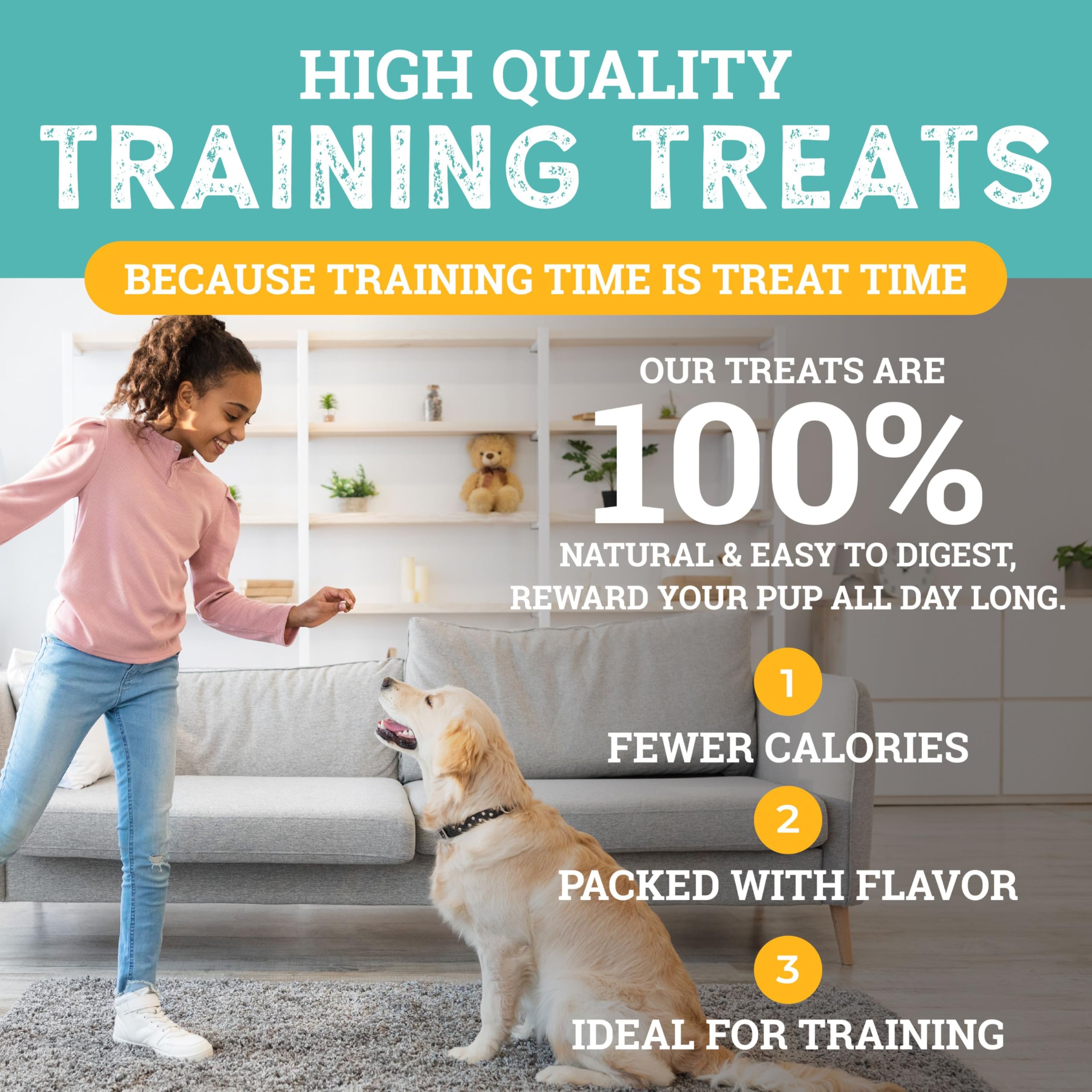 etta says! Training Treats peanut butter flavor aroma captured up close.