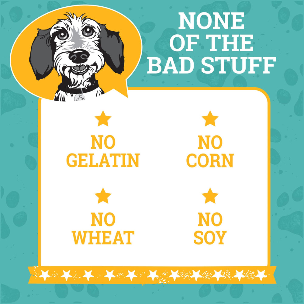 etta says! USA-sourced ingredients label on Training Treats.