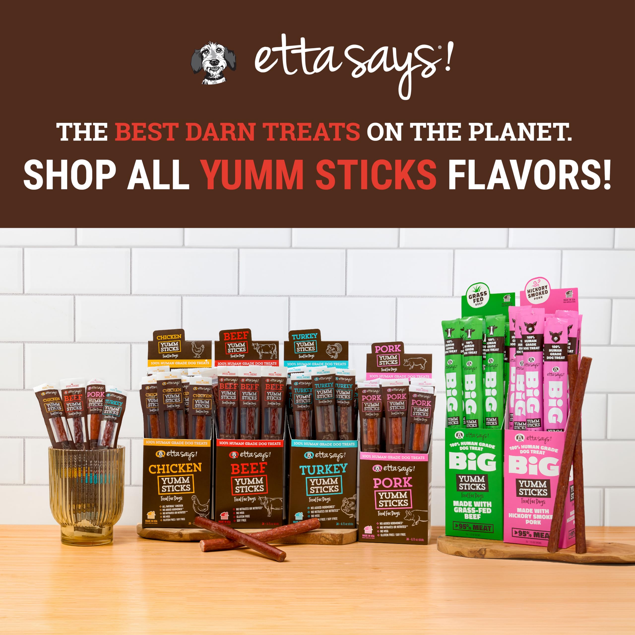 etta says! Yumm Sticks human-grade facility – demonstrates trusted production standards.
