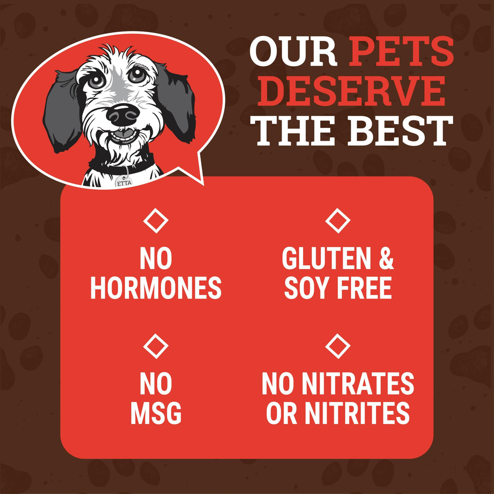 etta says! Yumm Sticks USA-made treats – 100% ingredients from American farms.