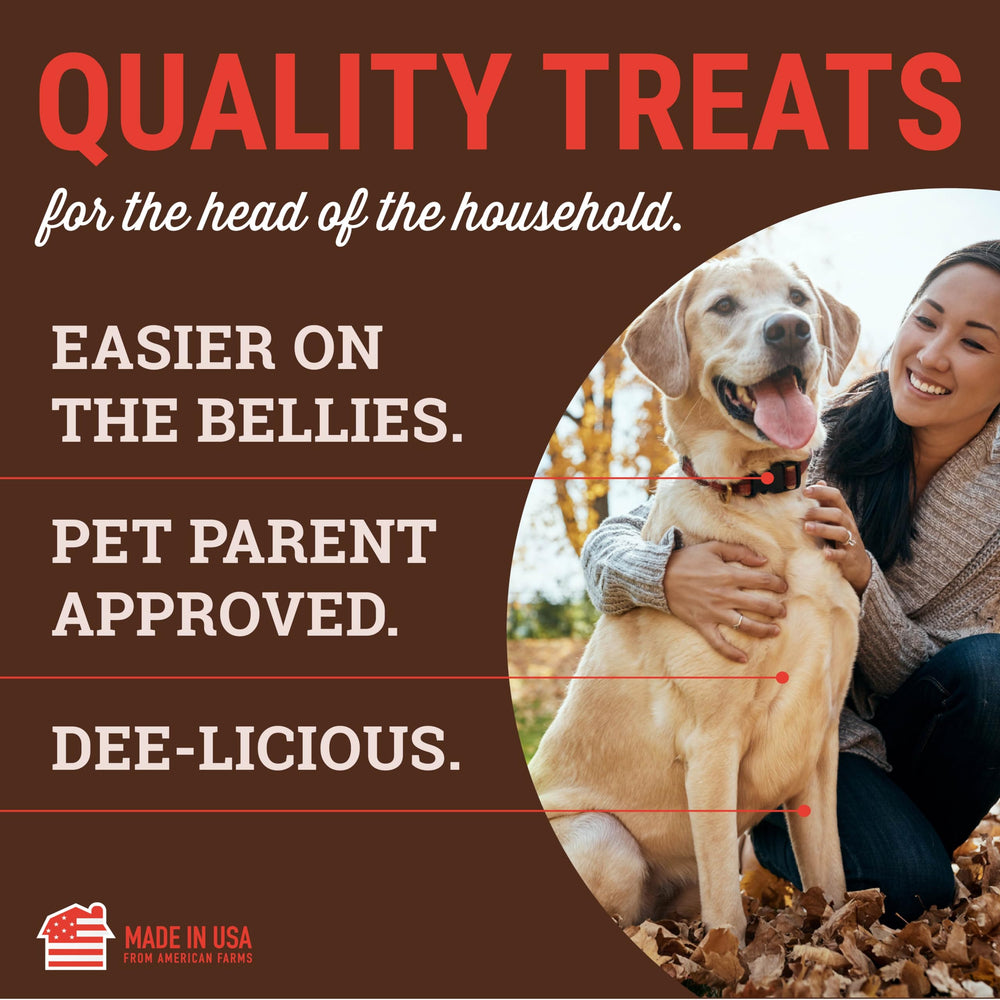 etta says! Yumm Sticks real beef jerky – savory aroma dogs respond to during training.