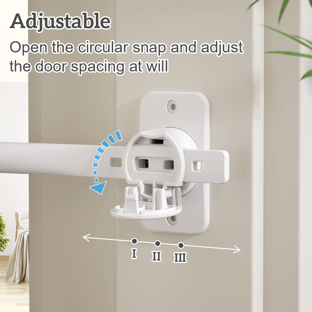 EUDEMON door finger pinch guard easy unlock button highlights adult operation safety.