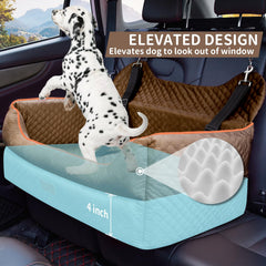EUHAMS dog car seat edge bolster keeps pets secure during bumpy drives.
