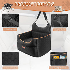 EUHAMS booster seat dimensions fit pets under 25 pounds for comfort.