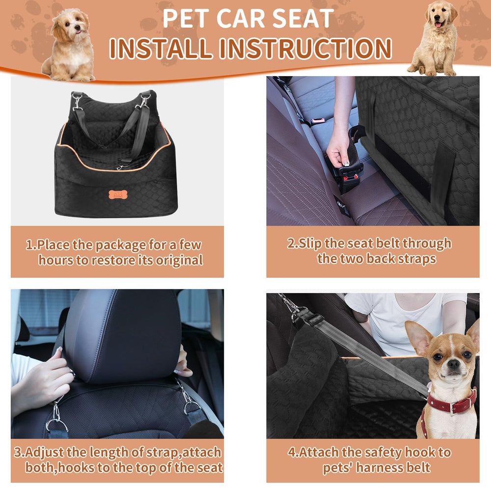 EUHAMS booster seat installs on front or back seats in most vehicles.