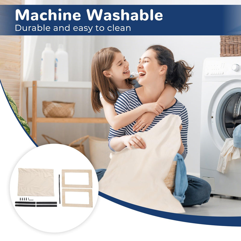 EUIJOIP breathable corduroy mat stays cool and clean for pets.