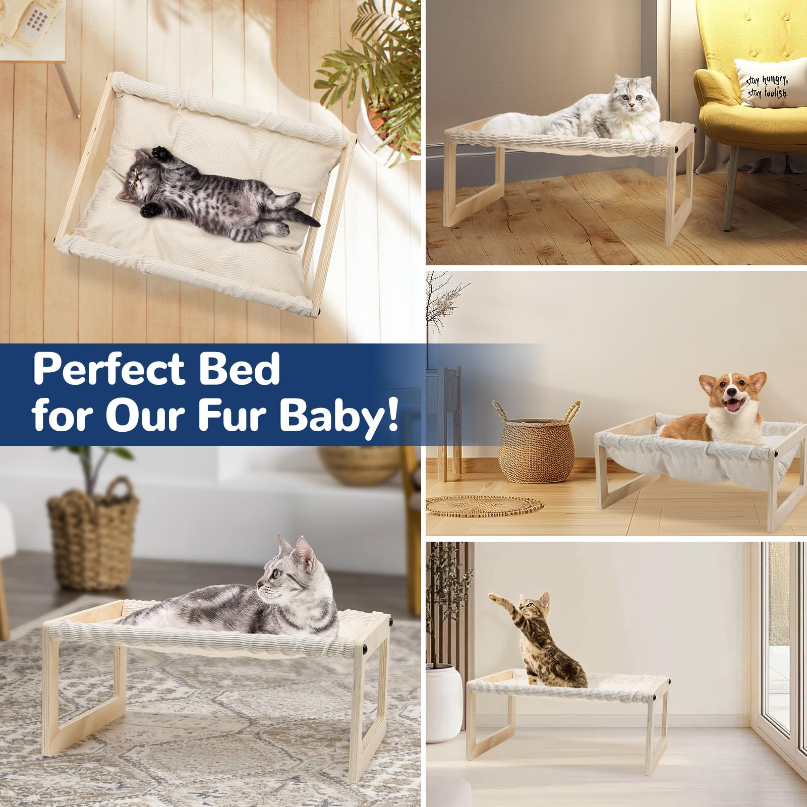 EUIJOIP bed with stable support minimizes wobble during movement.