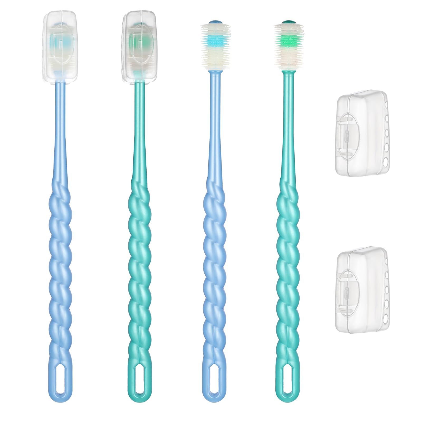 EupHHonycs 360-degree dog-cat toothbrush with ergonomic handle for comfortable brushing.